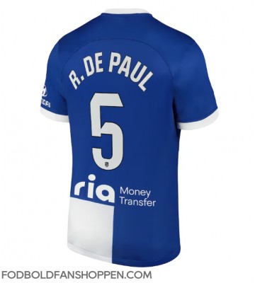 Atletico Madrid Rodrigo De Paul #5 Udebanetrøje 2023-24 Kortærmet